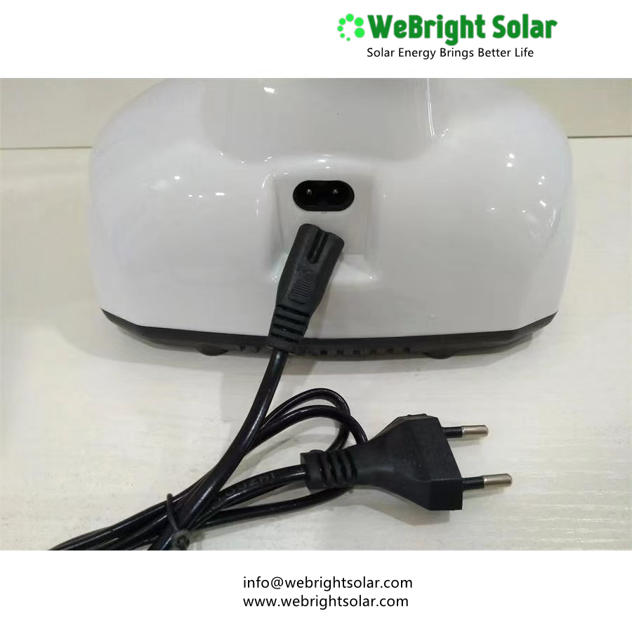18" rechargeable solar fan