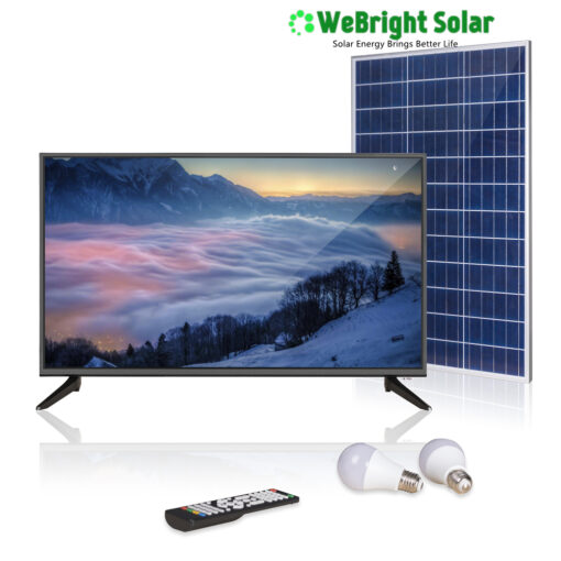 Solar TV 32" 40" Rechargeable All-in-One Kit with Li-ion