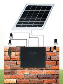8W 12V Solar Lighting Kit with LED
